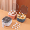 Nordic Style 4 Grid Spice Set Seasoning Spice Container