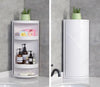 Your Solution Bathroom corner cabinet plastic rotating cabinet 360 degree washroom two shelves cabinet kitchen toilet cabinet two layer cabinet good quality plastic cabinet